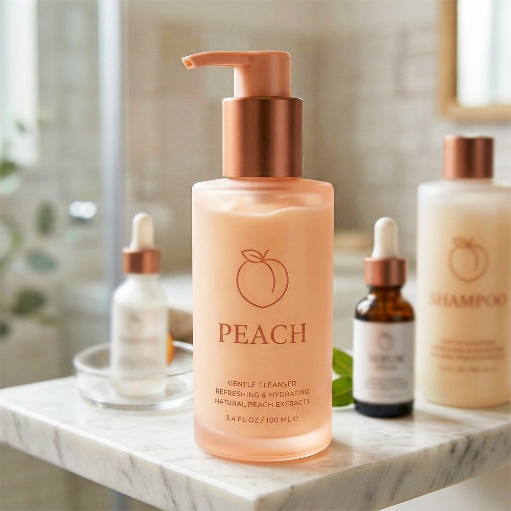 Peach Cream Lifestyle Product Display
